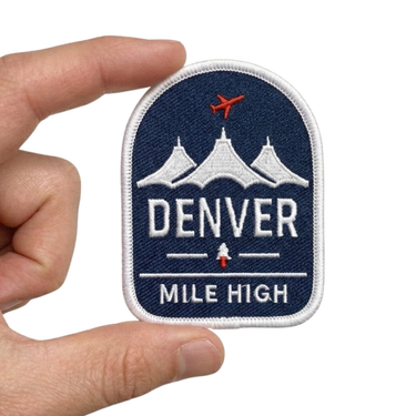 Denver Airport Tents Embroidered Iron-On Patch