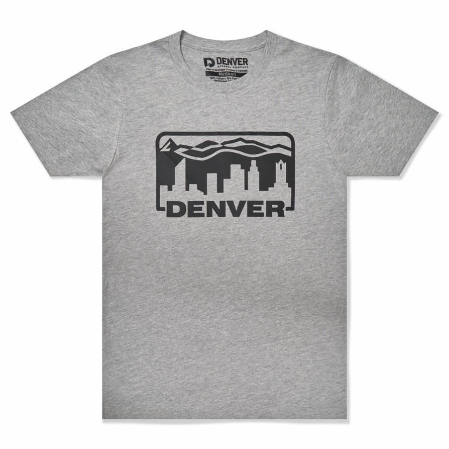 Heather Denver – Denver Skyline - (Unisex) Company Grey Tee Apparel