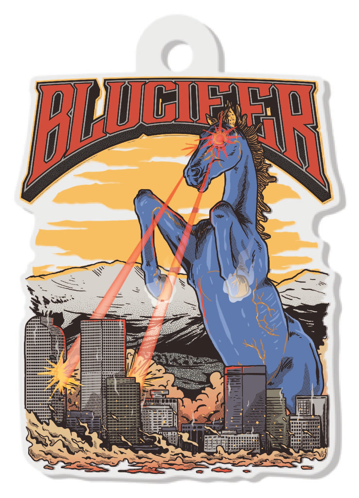 Blucifer Keychain