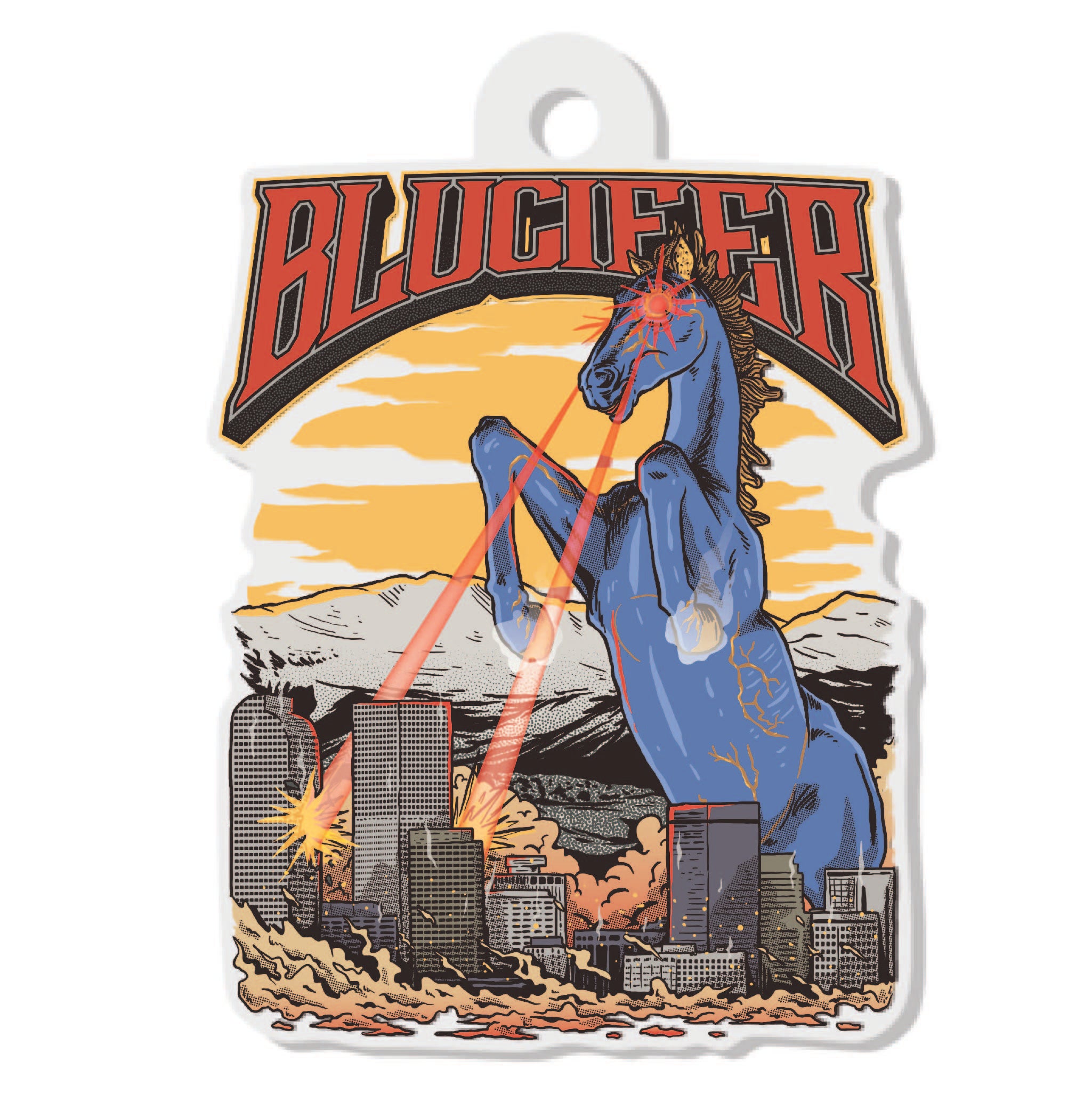 Blucifer Keychain