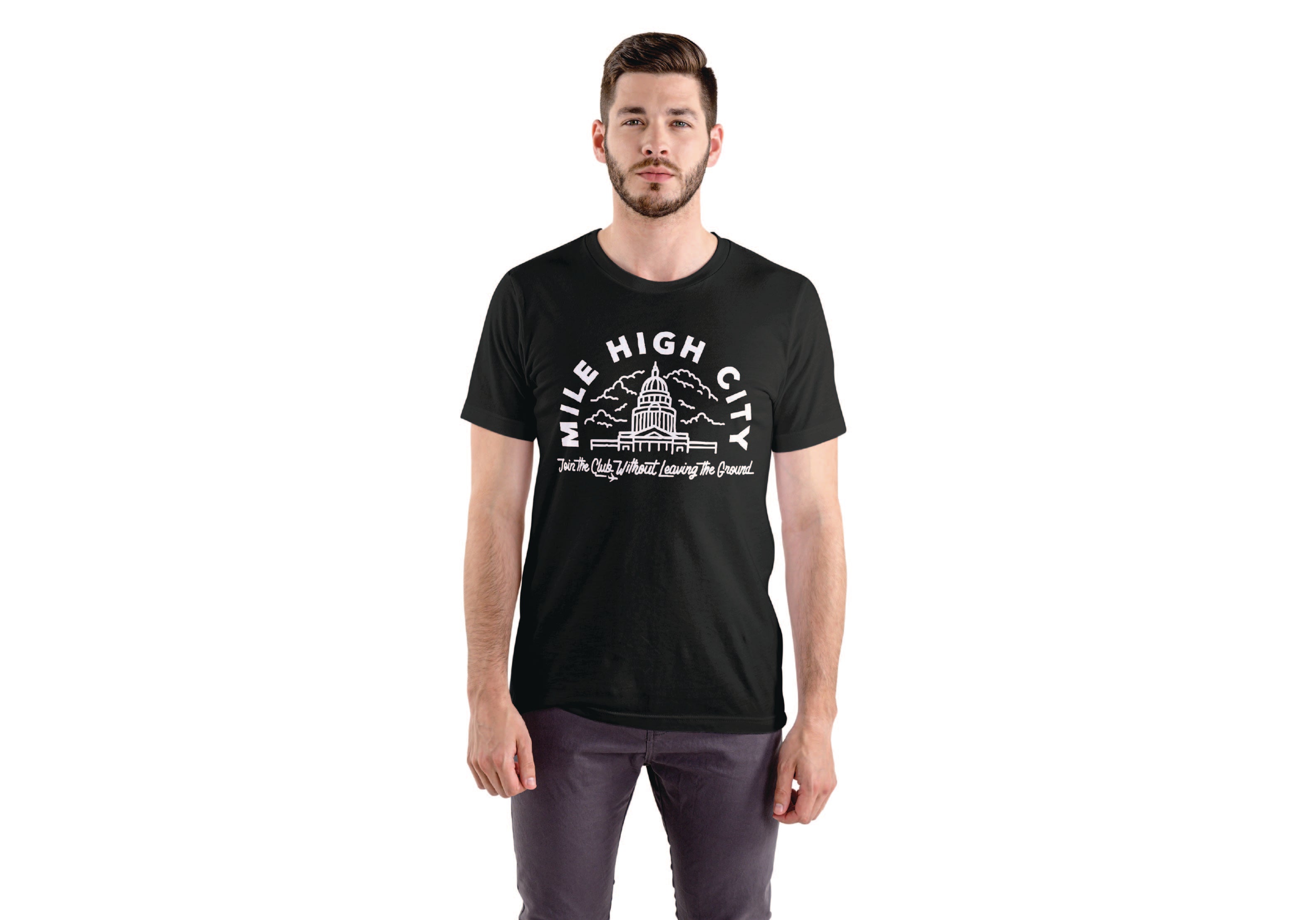 Mile High Club Tee - Black (Unisex