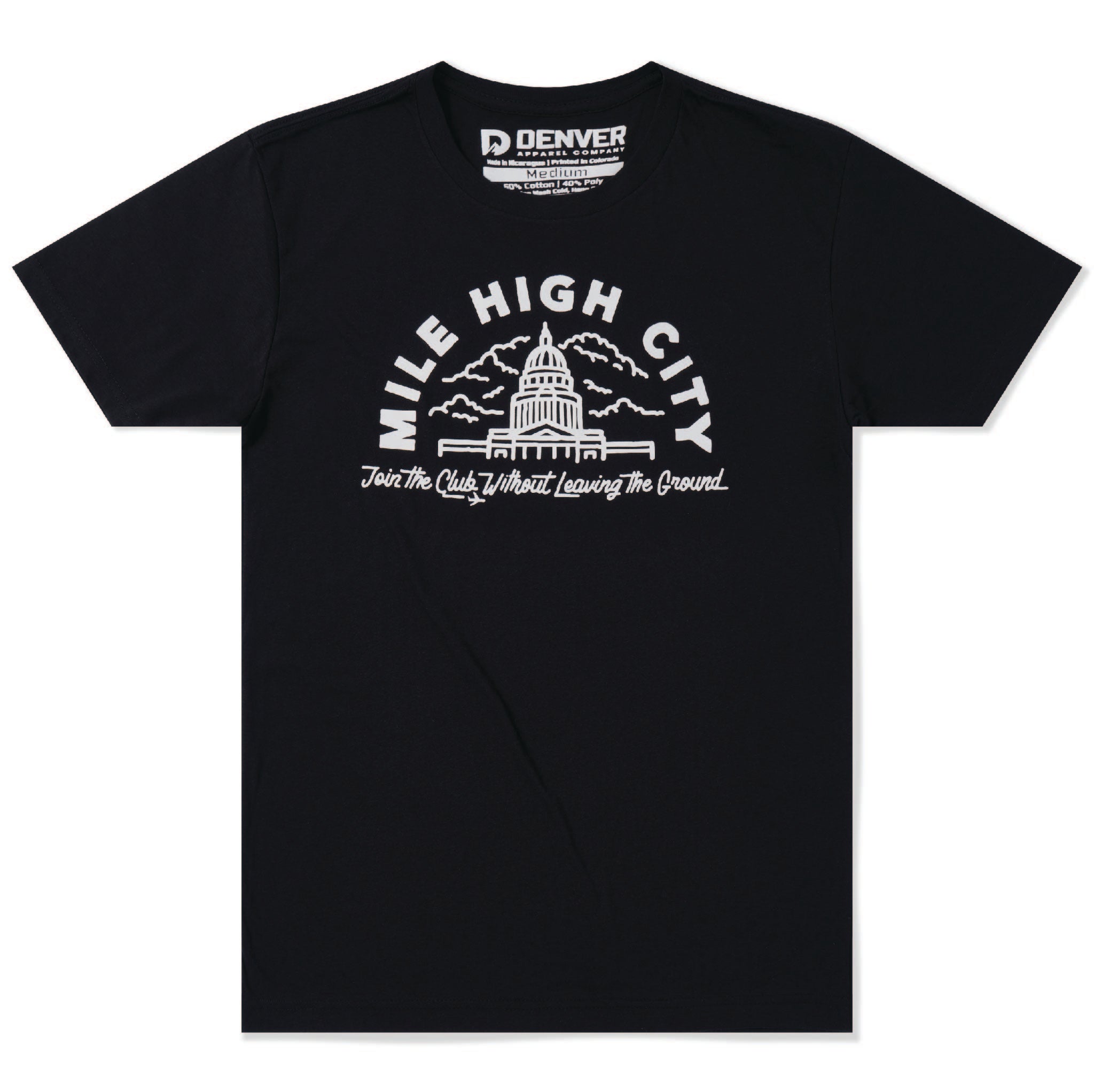 Mile High Club Tee - Black (Unisex