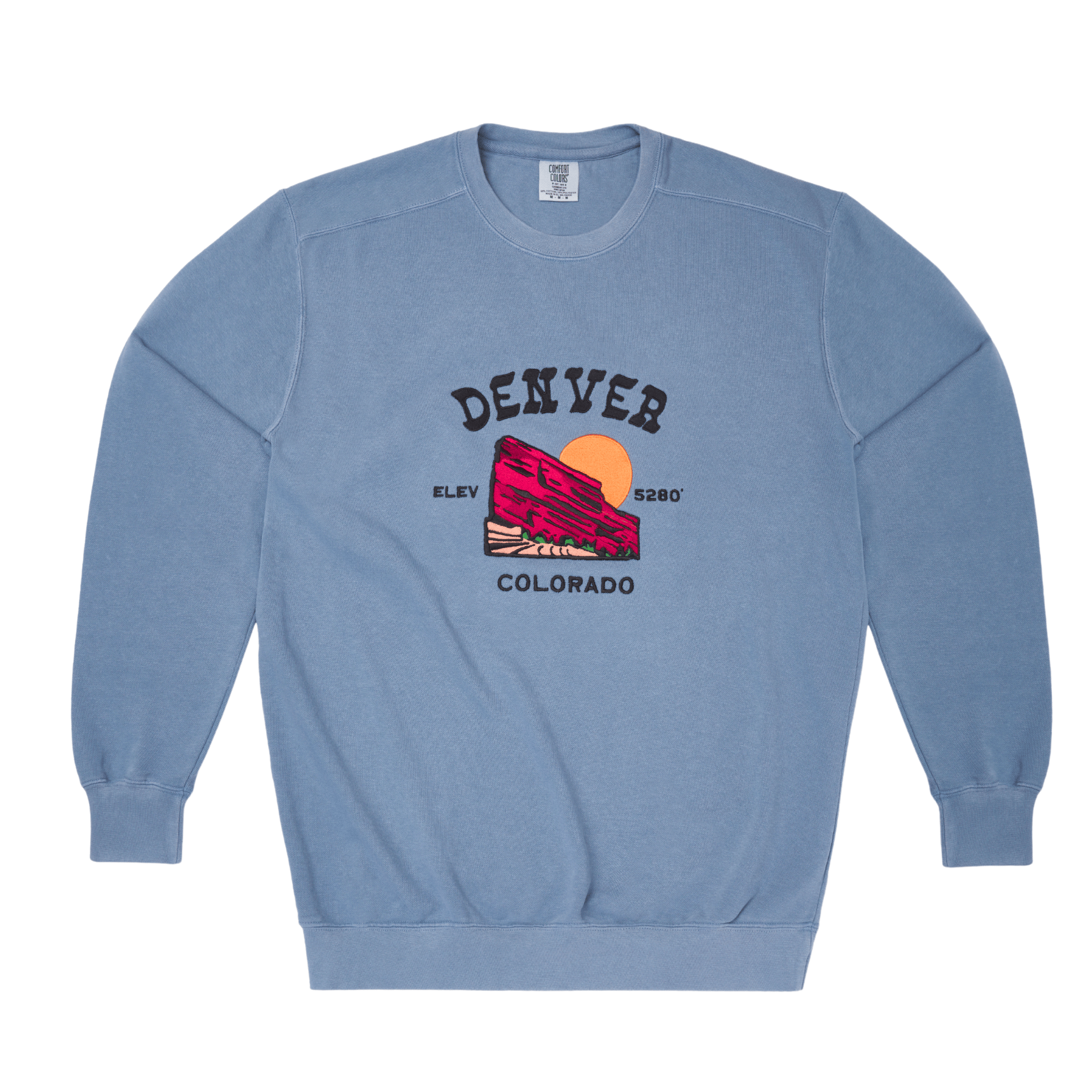 Red Rocks Crewneck - Denim Blue