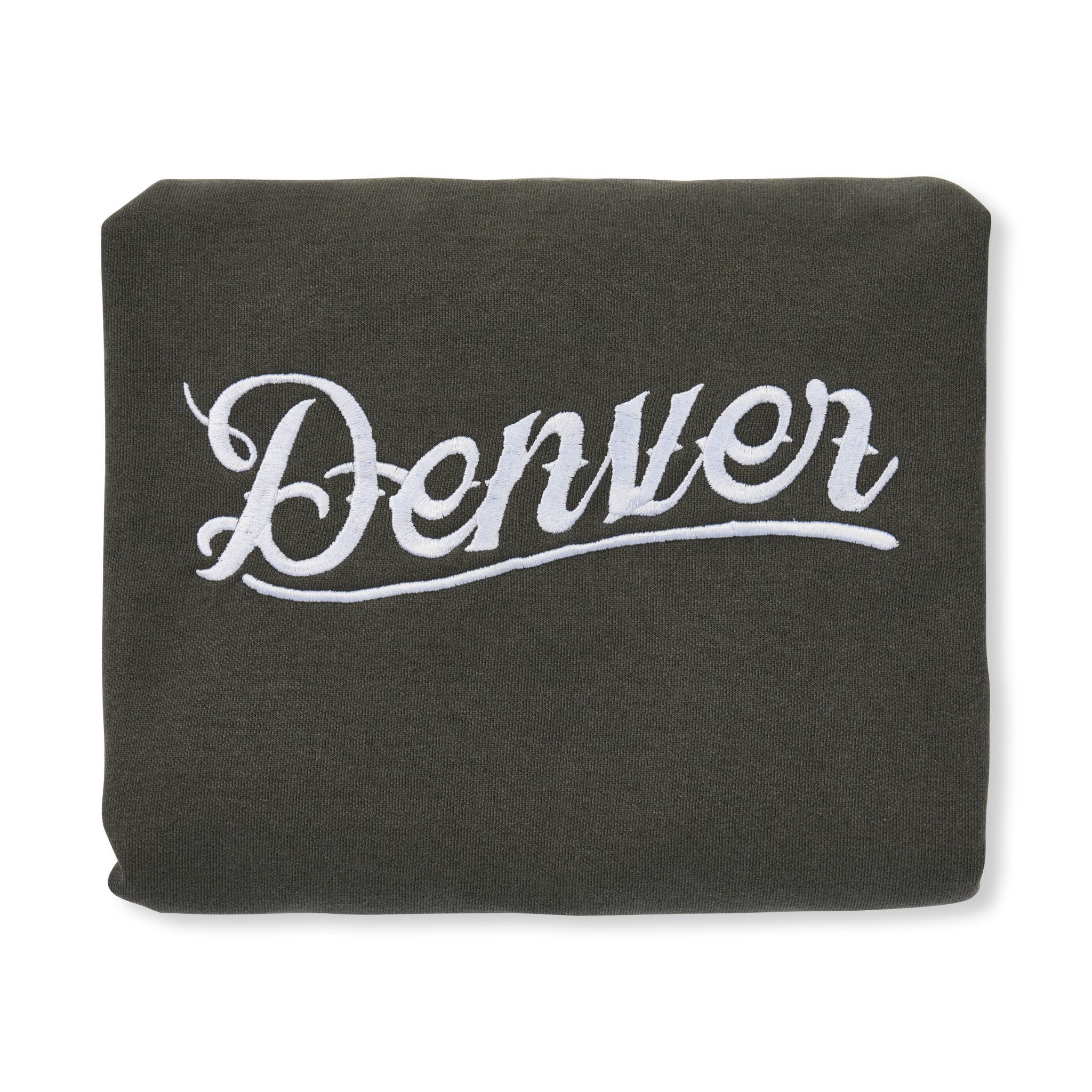 Denver Brush Script Western Denver Script Embroidered Sweatshirt - Pepper Grey – Denver ...