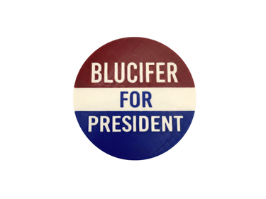 Blucifer for President Coaster