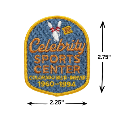 Celebrity Sports Center Embroidered Iron On Patch