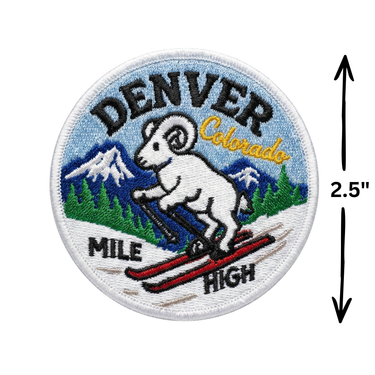Ski Denver Embroidered Iron On Patch