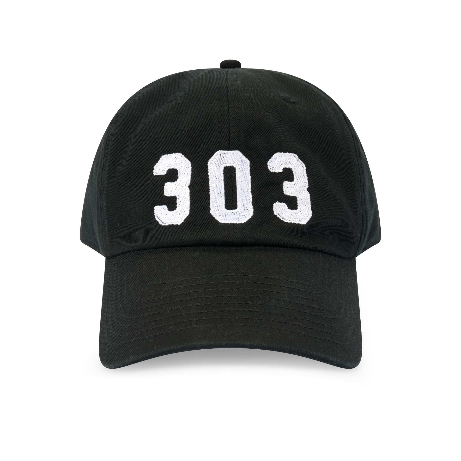 303 Area Code Hat - Black – Denver Apparel Company
