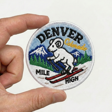 Ski Denver Embroidered Iron On Patch