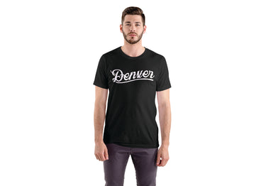 Western Denver Script Tee - (Unisex) Black