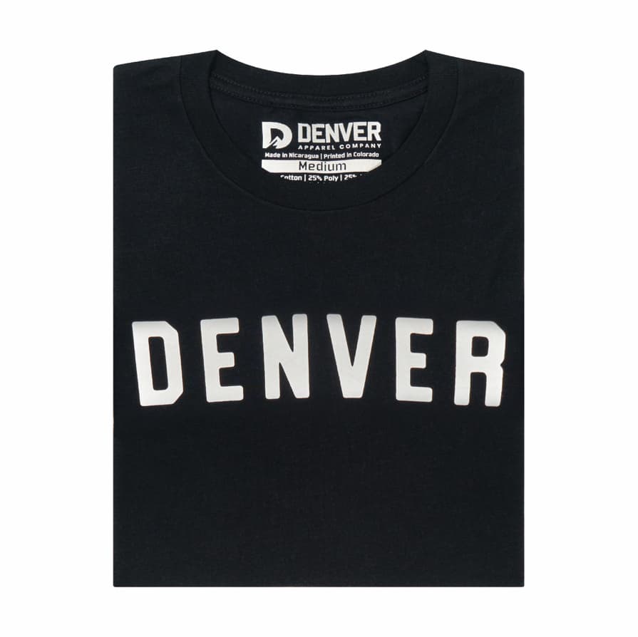 Denver Tee - Black (Unisex)