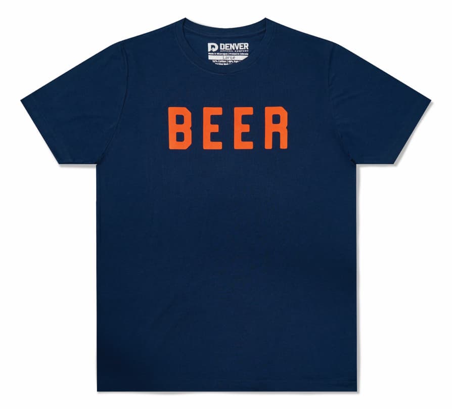 BEER Tee - Navy Blue (Unisex)